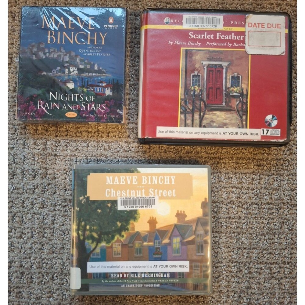 Maeve Binchy Lot of 3 Audiobooks Books on CD Unabridged Romance Family Drama